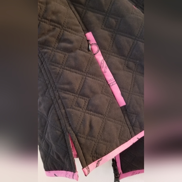 Reversible Quilted zipper closure vest Connoisseur Equestrian Collection pockets - Picture 8 of 10